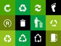 Vector recycle signs Royalty Free Stock Photo