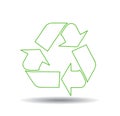 Vector recycle signs illustration Royalty Free Stock Photo