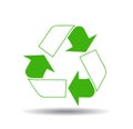 Vector recycle signs illustration Royalty Free Stock Photo