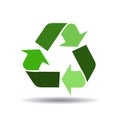 Vector recycle signs illustration Royalty Free Stock Photo