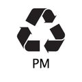 Vector recycle symbol. Web icon Royalty Free Stock Photo