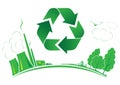 Vector recycle symbol Royalty Free Stock Photo