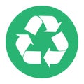 vector recycle symbol. recycle vector icon. color icon Royalty Free Stock Photo