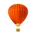 Vector red air ballon isolated on white