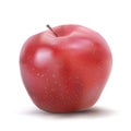 Vector red apple on white background Royalty Free Stock Photo