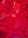 Vector red background of polyline