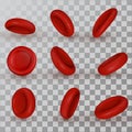 Vector red Blood Cells Royalty Free Stock Photo