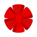 Red bow icon Royalty Free Stock Photo