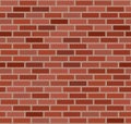 Vector red brick wall background. Old texture urban masonry. Vintage architecture block wallpaper. Retro facade room illustration Royalty Free Stock Photo