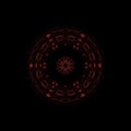 Vector red color abstract background of effect geometric triangles