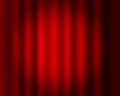 Vector Red Curtains Background, Stage Illusmination, Theater. Royalty Free Stock Photo