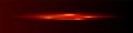 Vector red fire glowing lines effect. Straight fast light. Acceleration speed motion. Horizontal rays of light. Isolated