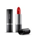 Vector red lipstick package design