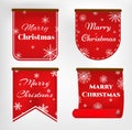 Merry Christmas Scroll red Royalty Free Stock Photo