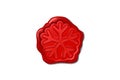vector red old wax seal stamp Royalty Free Stock Photo