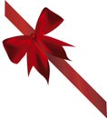 Vector red ribbon