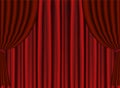 Vector Red Stage Theater Drape