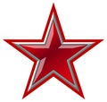 Vector Red Star Royalty Free Stock Photo