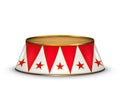 Vector red velvet circus stage Royalty Free Stock Photo