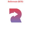Vector Refereum RFR logo Royalty Free Stock Photo