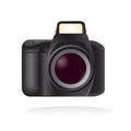 Vector reflex camera Royalty Free Stock Photo