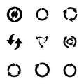 Vector refresh icons set