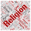 Vector religion, god, faith, spirituality Royalty Free Stock Photo