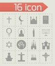 Vector Religion icon set