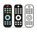 Vector remote tv control symbol Royalty Free Stock Photo