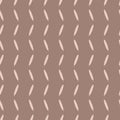 Vector repeat beige brown feather pattern print background Royalty Free Stock Photo