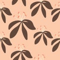 Vector repeat seamless pattern with small flowers .