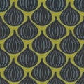 Vector repeat seamless pattern with sweet figs.