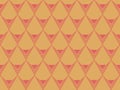 Vector repeating pattern design. geometric retro shapes . triangles and stroke lines creating a seamless pattern Royalty Free Stock Photo