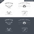 Meat food badge logo template