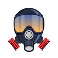 Vector respirator gas mask Icon