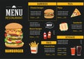 Vector restaurant cafe menu graphic template