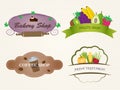 Vector Restaurant Labels Set Royalty Free Stock Photo