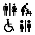 Vector restroom icons