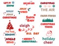 Vector Retro Christmas Bundle. Christmas Different Backgrounds.