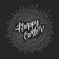 Vector retro Happy Easter card / poster