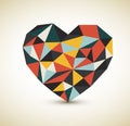 Vector retro heart