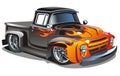 Vector retro hotrod Royalty Free Stock Photo