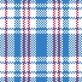 Retro Red White Blue Iconic Old Hong Kong Checker Seamless Pattern for Products or Textile Prints