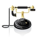 Vector retro telephone