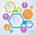 Vector rhombus template for infographic. Business concept. Eps 10.