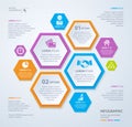 Vector rhombus template for infographic. Business concept. Eps 10.