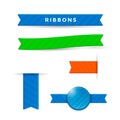 Vector ribbons set