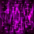 Vector rich purple pattern of fragments and triangles with stars