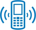 Vector ringing cell phone illustration