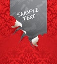 Vector ripped wallpaper Royalty Free Stock Photo